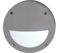 Накладной светильник Ecola Gx53 led b4140s ip65, матовый, круг, с ресничкой, алюминий, 1 x gx53, серый, 145x145x65 FS53ESECS