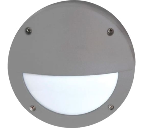 Накладной светильник Ecola Gx53 led b4140s ip65, матовый, круг, с ресничкой, алюминий, 1 x gx53, серый, 145x145x65 FS53ESECS 1