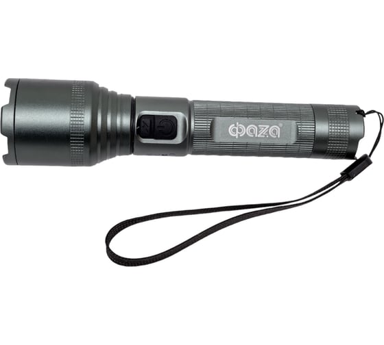 Фонарь аккумуляторный ФАZА AccuF1-L15WZ-ti 15Вт XHP60 800Лм Li-ion 18650 3.7В 1200мАч (5 режимов; с функцией ZOOM; кабель USB-Type-C в комплекте) титан. IPX4 5050419