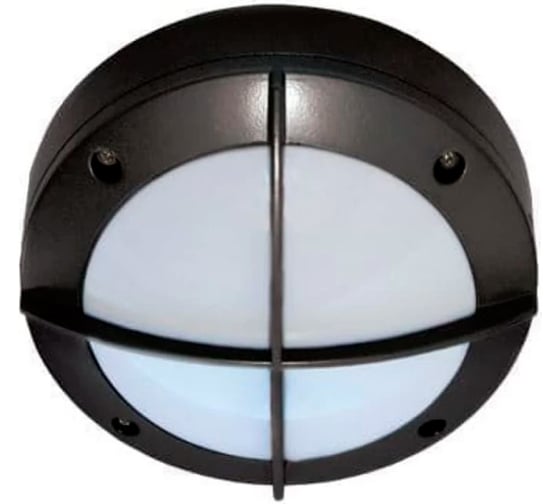 Накладной светильник Ecola Gx53 led b4143s ip65, матовый, круг, с решеткой, алюминий, 1 x gx53, черный, 145x145x65 FB53CSECS