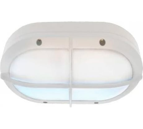Накладной светильник Ecola Gx53 led b4148s ip65, матовый, овал, с решеткой, алюминий, 2 x gx53, белый, 215x135x65 FW53LSECS