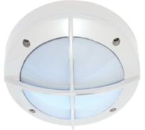Накладной светильник Ecola Gx53 led b4143s ip65, матовый, круг, с решеткой, алюминий, 1 x gx53, белый, 145x145x65 FW53CSECS