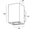 Светильник настенный LS-LIGHTING boxy m 2x4w cree 565lm 44 3000k ip54 220v цвет антрацит 6810.02 5