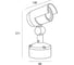 Светильник светодиодный LS-LIGHTING rub l 10w 613lm 41 3000k ip65 220v цвет антрацит 1299.02 4