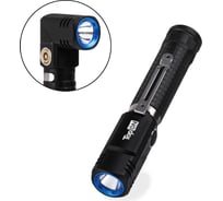 Ручной аккумуляторный фонарь TopOn LED 3 Вт 350 лм 3.7 B 750 мАч 2.77 Втч, поворотная головка, 2 режима яркости, магнит, клипса, IPX4 TOP-MX035L