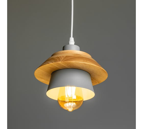 Люстра подвесная RITTER ALBERO 200x900 3м 1хЕ27 металл дерево 52449 6