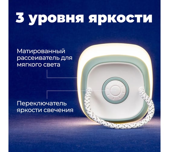 Фонарь КОСМОС 2028LED кемпинговый 16 SMD LED теплого света, 3*AA, 3 уровня яркости KOC2028LED