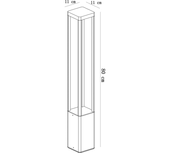 Ландшафтный светильник ARTE LAMP pherkad A2728PA-1BK