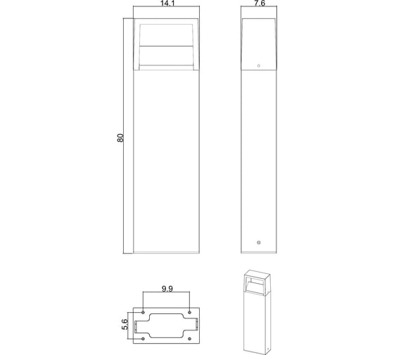 Ландшафтный светильник ARTE LAMP liverpool A1328PA-1BK