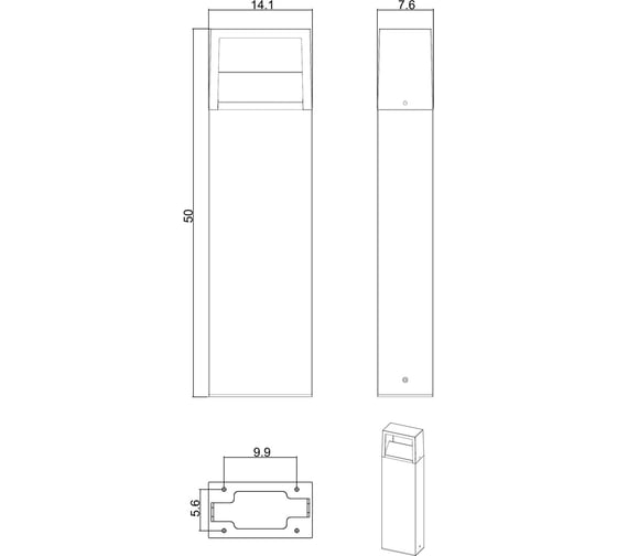 Ландшафтный светильник ARTE LAMP liverpool A1326PA-1BK