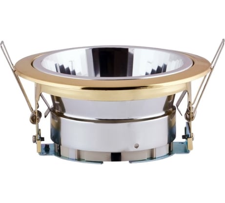 Встраиваемый светильник Uniel GX53/Н-2R Золото, с рефлектором 2702