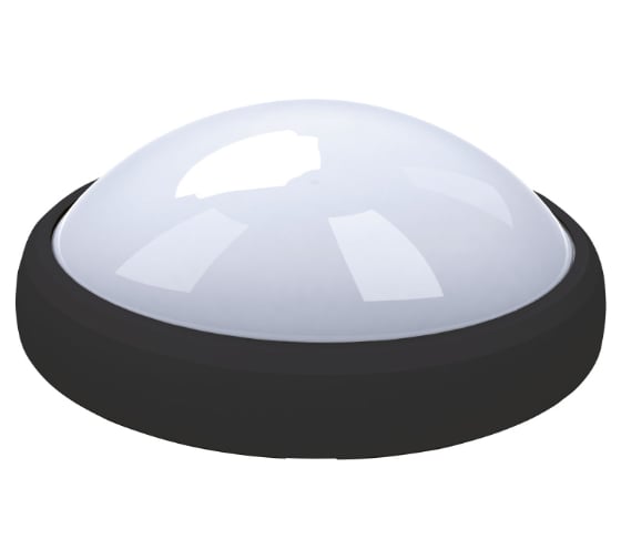 Светодиодный влагозащищенный светильник Uniel ULW-O03-8W/NW IP65, BLACK, Овал 11133
