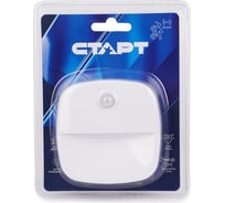 Фонарь-пушлайт СТАРТ ctapt pl-3led-sr c1 white белый с датчиком движения и освещенности на липучке 358