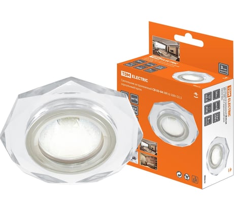 Встраиваемый светильник 50Вт G5.3 зеркальный/хром TDM ELECTRIC SQ0359-0052