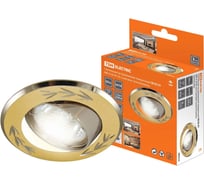 Встраиваемый поворотный светильник TDM ELECTRIC СВ 02-01, MR16, 50Вт, G5.3, матовое золото/никель SQ0359-0002