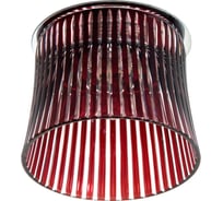 Потолочный светильник FERON JCD9 35W G9 с красным стеклом, хром, с лампой, CD2319 18712