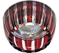 Потолочный светильник FERON MR16 G5.3 с красным стеклом, хром, с лампой, CD2324 18724