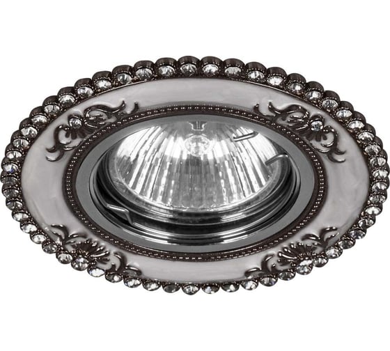 Потолочный встраиваемый светильник FERON MR16 Max35W 220V G5.3, черный, хром, CD2054 28637