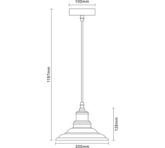 Подвесной светильник Camelion PL-600 Loft C69 белый+старинная медь 13418