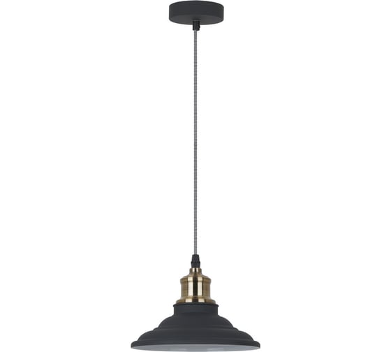 Подвесной светильник Camelion PL-600 Loft C67 черный+старинная медь 13414
