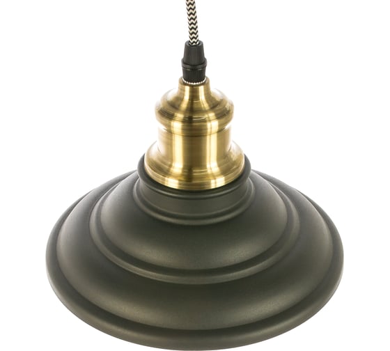Подвесной светильник Camelion PL-600 Loft C67 черный+старинная медь 13414