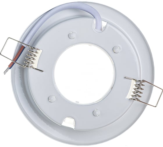 Металлический встраиваемый светильник Ultraflash белый GX-53-01 14055