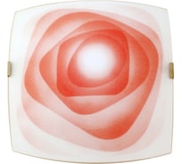 Светильник Элетех Колорика Хелен НПБ 09-60-003 М83 300х300 мм матовый бело-розовый металлик 1030450404