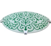 Светильник Элетех Восточный стиль 300/2 НББ 21-60 М19 ИУ матовый зеленый/клипсы хром 1005205104