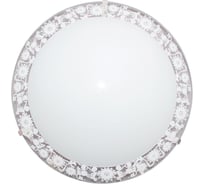 Светильник Элетех Полюшко 250 LED 18 M15 250x75 мм 18 Вт 6000К глянцевый белый металлик 1030450324