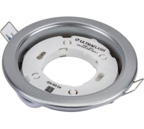 Металлический встраиваемый светильник Ultraflash матовый хром GX-53-04 14058