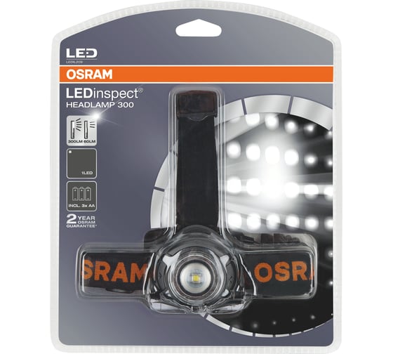 Головной фонарь Osram Ledinspect black 3хАА 6500K LEDIL209