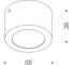 Светильник накладной DREAMLED DOT.TOT SOFT 0830 WD DIM 2