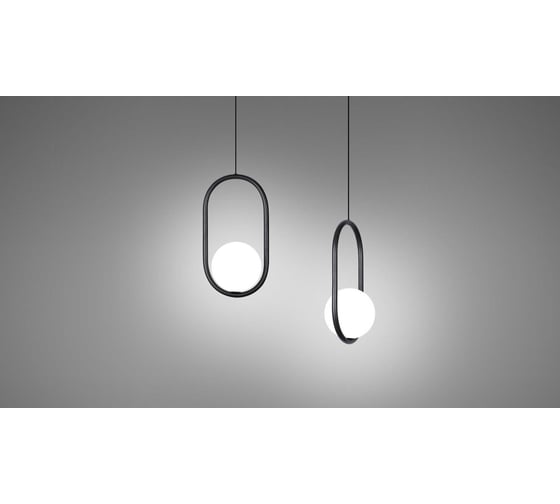 Светильник подвесной DREAMLED SHARM OVAL 345 0427 BK DIM DALI