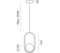 Светильник подвесной DREAMLED SHARM OVAL 345 0427 BK DIM DALI 3