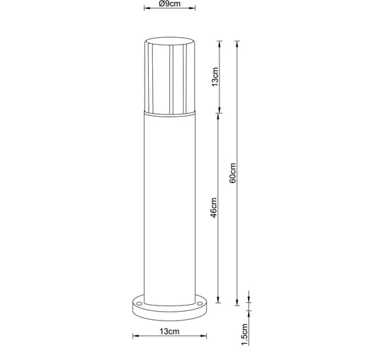 Ландшафтный светильник ARTE LAMP SEGINUS A6515PA-1BK