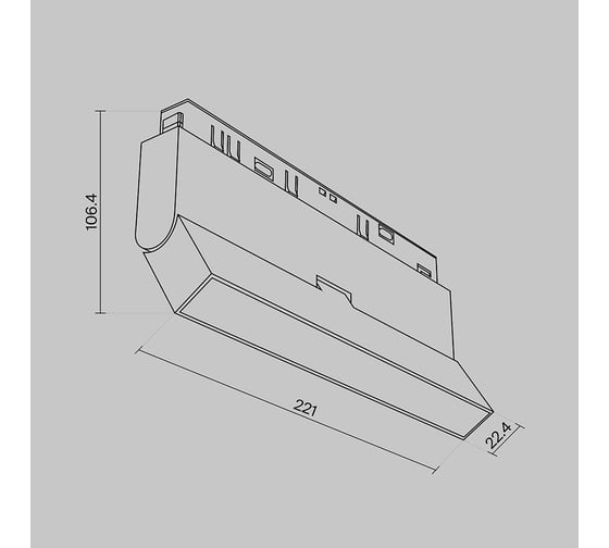 Трековый светильник MAYTONI basis exility 3000-6000k 12вт 120 dim dali TR036-4-12WTW-DD-W
