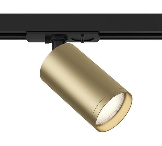 Трековый светильник MAYTONI focus s 1xgu10x10w черный и матовое золото алюминий TR020-1-U-GU10-BMG