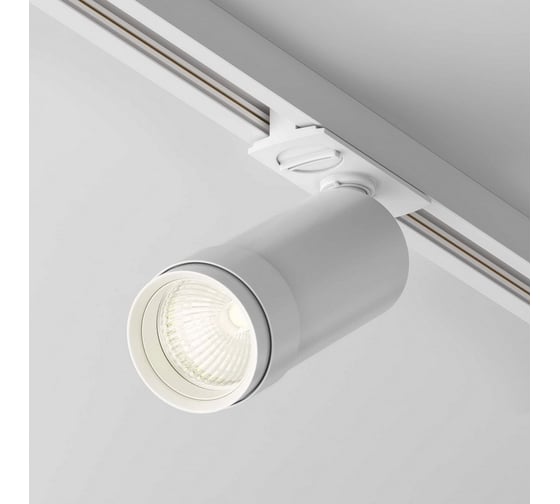 Трековый светильник MAYTONI focus zoom 12w led белый алюминий TR021-1-12B3K-Z-W