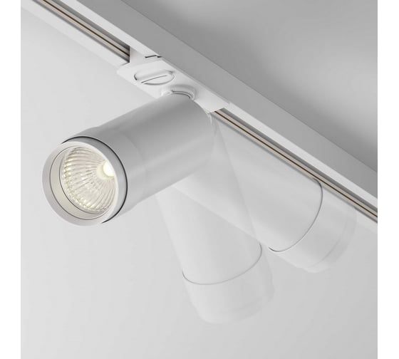 Трековый светильник MAYTONI focus zoom 12w led белый алюминий TR021-1-12B3K-Z-W