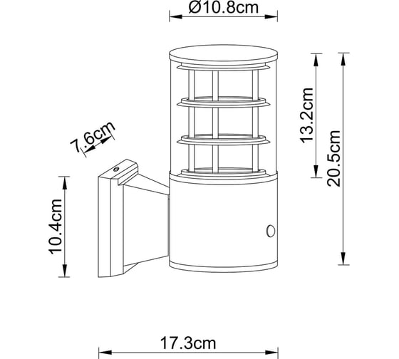 Уличный настенный светильник ARTE LAMP TOKYO A5316AL-1BK