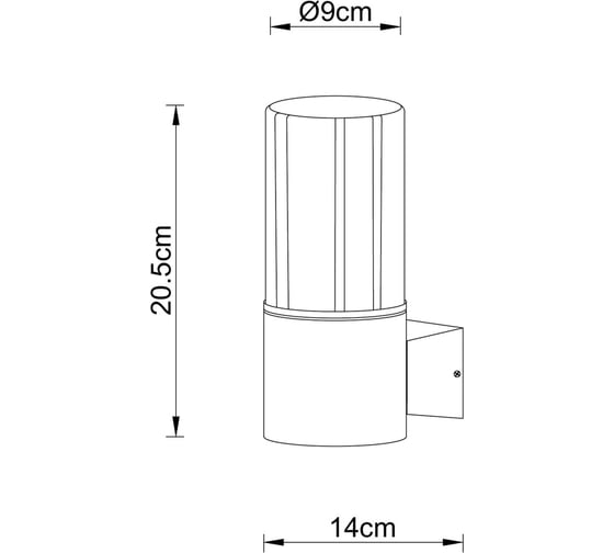 Уличный настенный светильник ARTE LAMP SEGINUS A6515AL-1BK