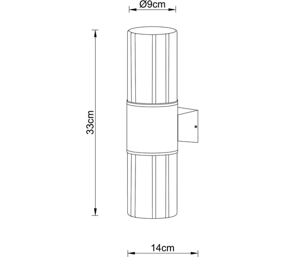 Уличный настенный светильник ARTE LAMP SEGINUS A6515AL-2BK