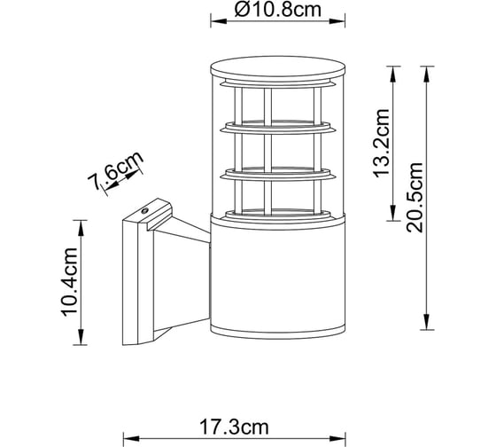 Уличный настенный светильник ARTE LAMP TOKYO A5315AL-1BK