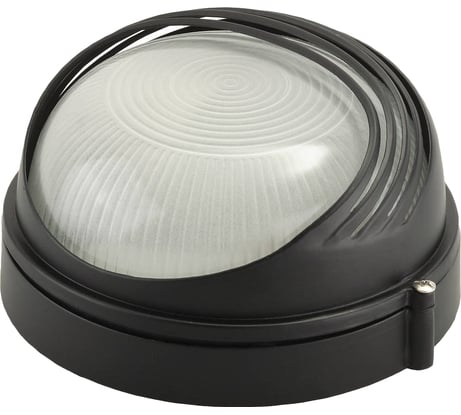 Уличный светильник Светозар влагозащищенный с верхним декоративным кожухом цвет черный 60 Вт SV-57271-B