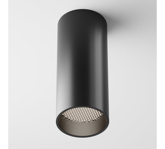 Потолочный светильник MAYTONI focus led 12w, алюминий, черный C056CL-L12B4K-W-B