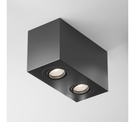 Потолочный светильник MAYTONI atom 50w, алюминий, черный C017CL-02B