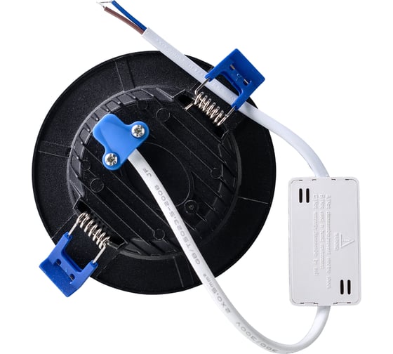 Светодиодный ультратонкий светильник truEnergy круг 8W 4000K 1000Lm IP20 120мм черный алюминий 10473