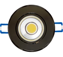 Светодиодный встраиваемый светильник Uniel ULM-R31-3W/NW IP20, BLACK CHROME, поворотный, 8782