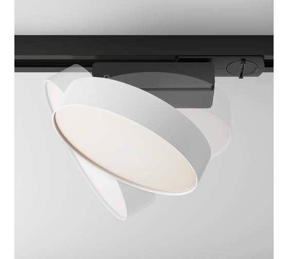 Трековый светильник MAYTONI zon 12w led черно-белый металл, алюминий, пластик TR043-1-12W3K-W