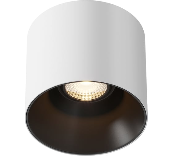 Потолочный светильник MAYTONI alfa led 15w алюминий и пластик бело-черный C064CL-01-15W3K-RD-WB
